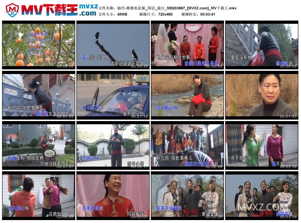 晓丹-婆婆也是娘_国语_流行_MB203887
